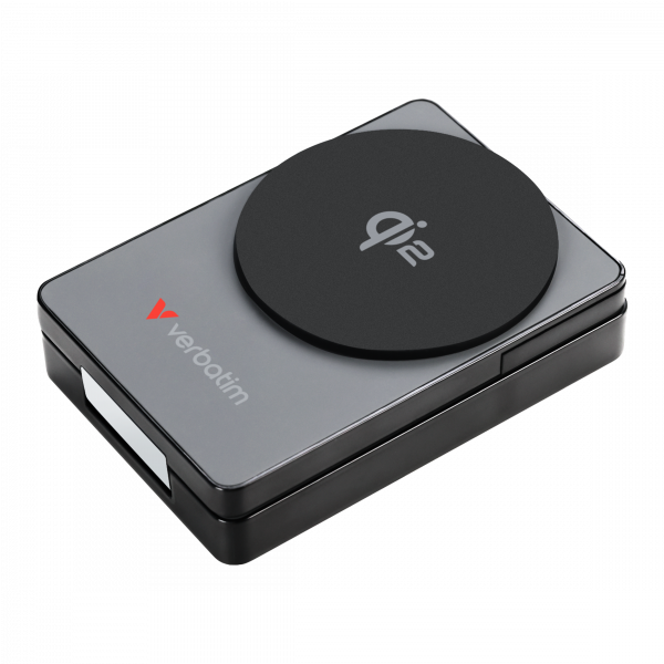 Charge 'n' Go Qi2 Magnetic Wireless Power Bank 5000mAh Grey 32294