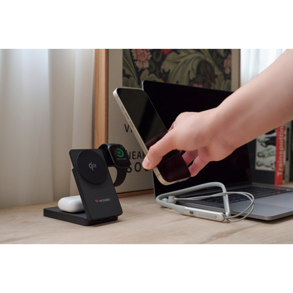 Charge 'n' Go Qi2 Magnetic Wireless Power Bank 5000mAh Grey 32294