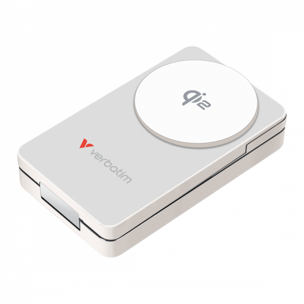Charge 'n'Go Qi2 Magnetic Wireless Power Bank 10000mAh White 32296