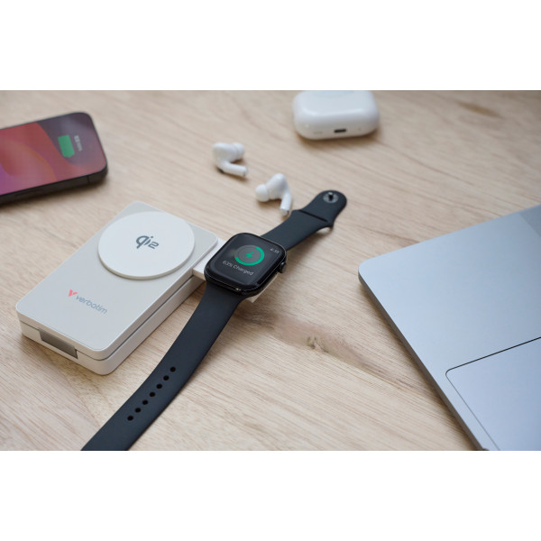 Charge 'n'Go Qi2 Magnetic Wireless Power Bank 10000mAh White 32296