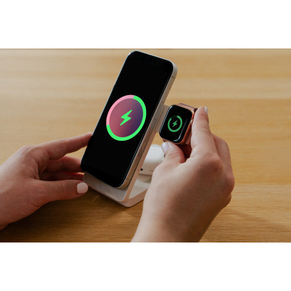 Charge 'n'Go Qi2 Magnetic Wireless Power Bank 10000mAh White 32296