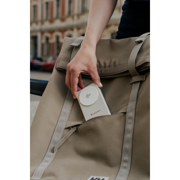 Charge 'n'Go Qi2 Magnetic Wireless Power Bank 10000mAh White 32296