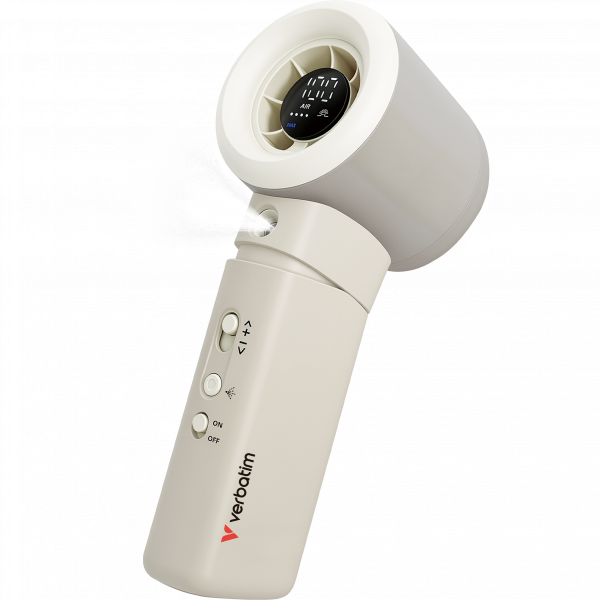 Cool 'n' Go Aqua Breeze Handheld Fan White/Silver 32344