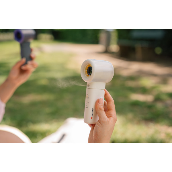 Cool 'n' Go Aqua Breeze Handheld Fan White/Silver 32344