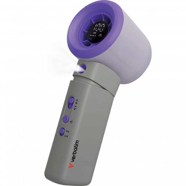 Cool 'n' Go Aqua Breeze Handheld Fan Purple/Grey 32345