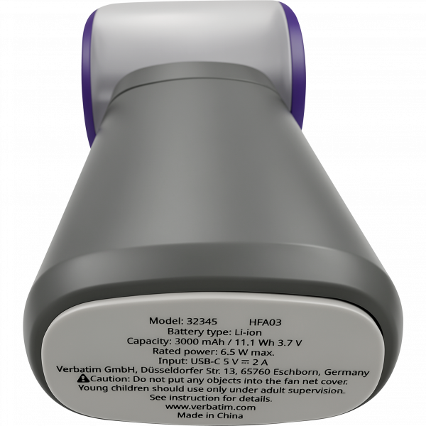 Cool 'n' Go Aqua Breeze Handheld Fan Purple/Grey 32345