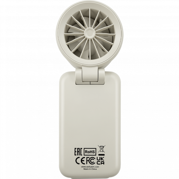 Cool 'n' Go Ice Touch Mini Handheld Fan White/Silver 32346