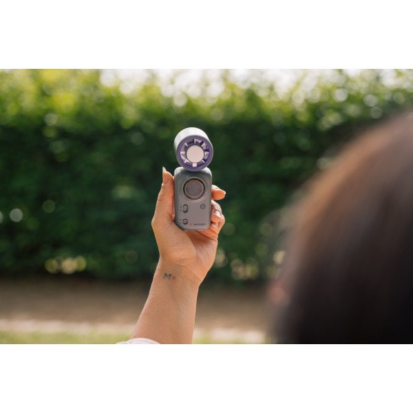 Cool 'n' Go Ice Touch Mini Handheld Fan Purple/Grey 32347