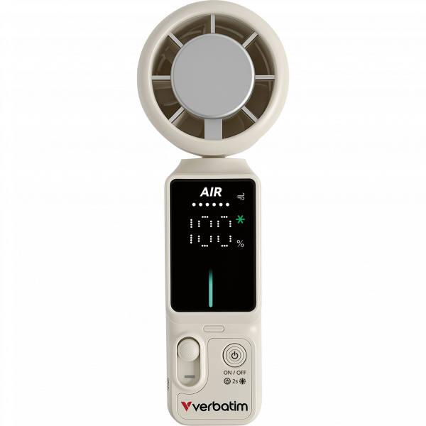 Cool 'n' Go Ice Touch Pro Handheld Fan White/Silver 32348