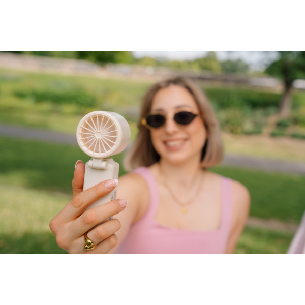 Cool 'n' Go Ice Touch Pro Handheld Fan White/Silver 32348