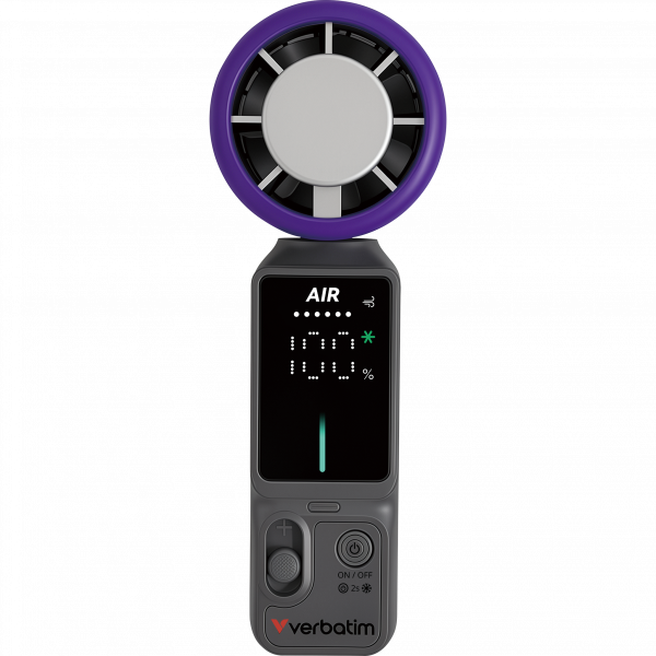 Cool 'n' Go Ice Touch Pro Handheld Fan Purple/Grey 32349