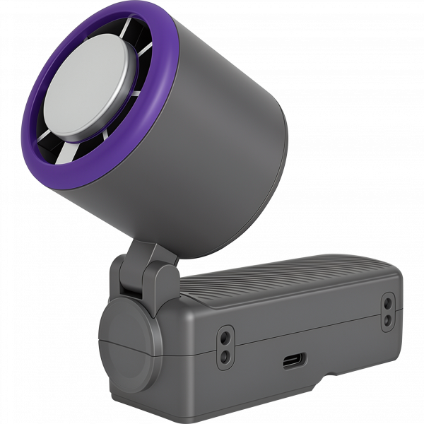 Cool 'n' Go Ice Touch Pro Handheld Fan Purple/Grey 32349