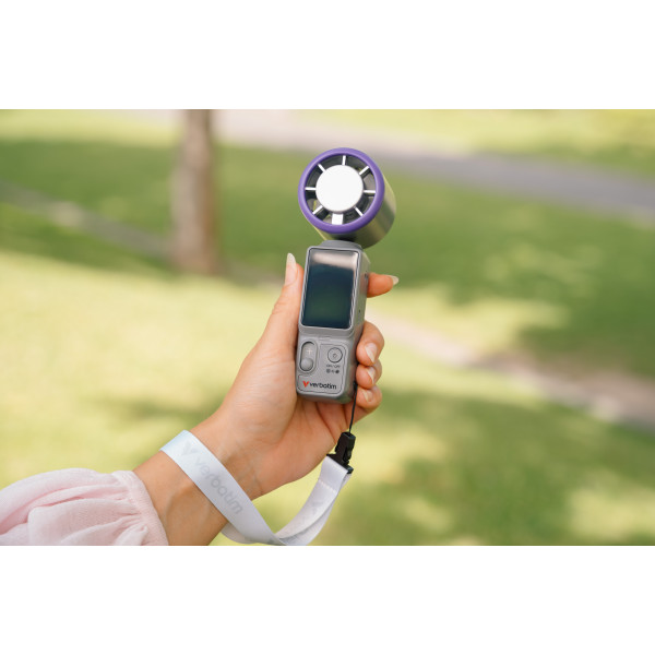 Cool 'n' Go Ice Touch Pro Handheld Fan Purple/Grey 32349