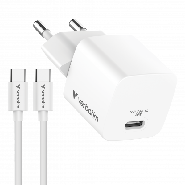 Mini GaN Charger 20W bundle with USB-C cable EU 32396