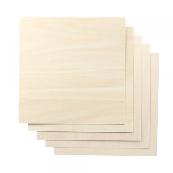 Basswood Sheet-A250 / 200x200x1,5mm / 5-pack 33046