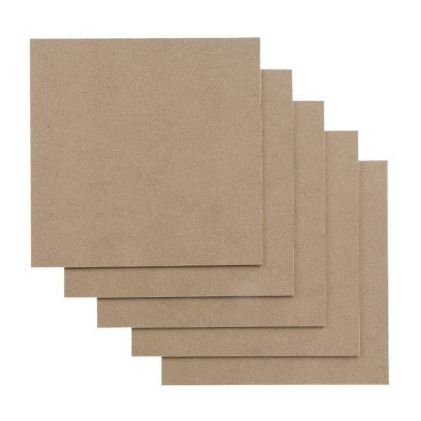 MDF Wood Sheet-A350 / 300x300x3mm / 5-pack 33048