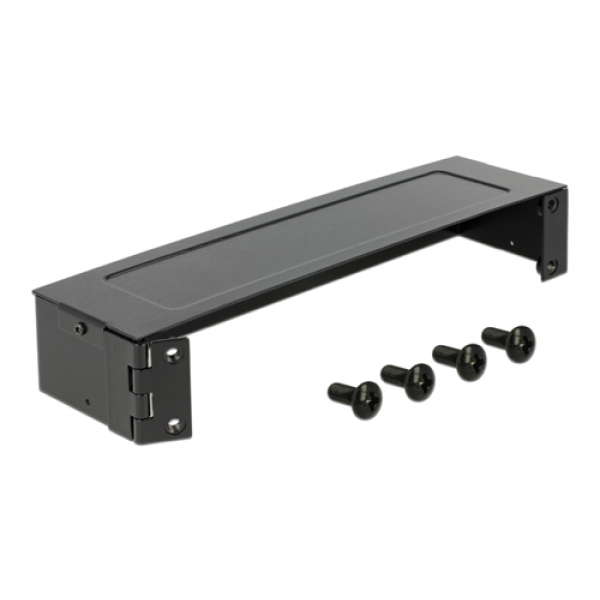 DeLOCK 10 " väggfäste, 1U, svart 43303