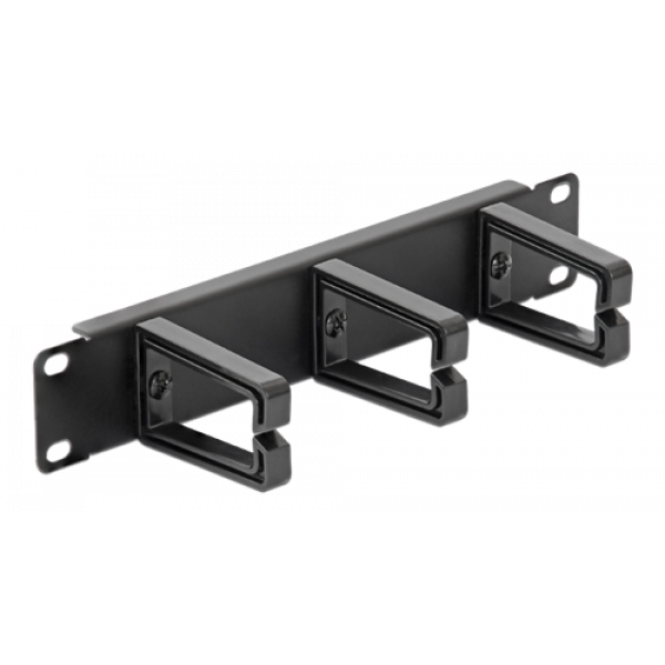 DELOCK 43342 10" Kabelhanteringspanel, svart 43342