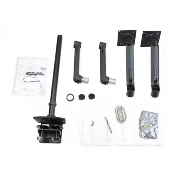 Ergotron LX Dual Stacking Arm, Tall Pole, Matte Black 45-509-224