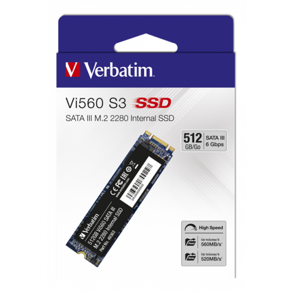 SSD - M.2 512GB Verbatim Vi560 S3 49363