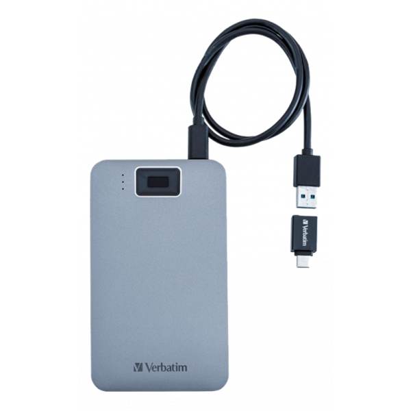 Verbatim Executive Fingerprint Secure HDD USB 3.2 Gen 1 / USB-C 1TB 53652