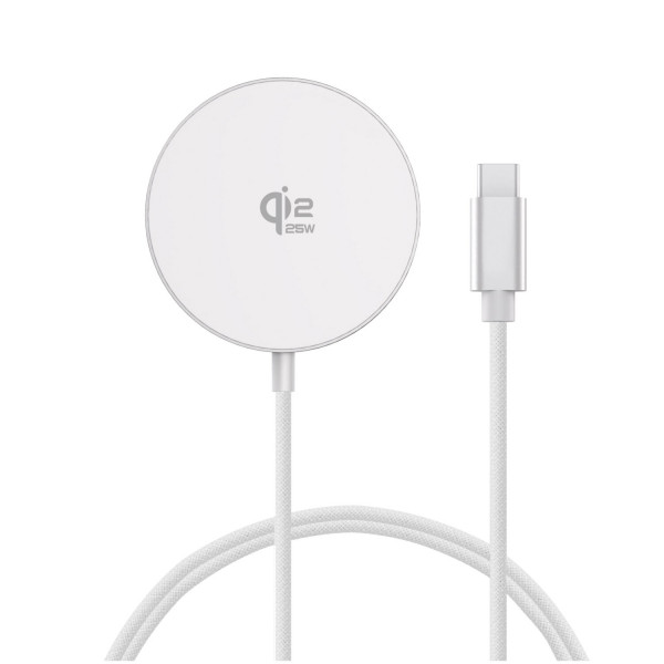 Qi2 25W / MagSafe Wireless Charger, 1.5m, white 541709
