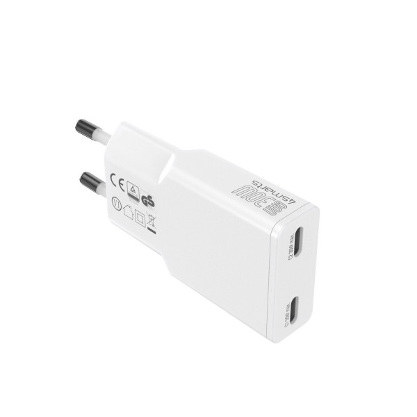 Wall Charger PDPlug Slim Dual 30W GaN 2C, white 541743