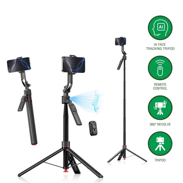 360° AI Tripod Stand with Face Tracking incl. Remote control 541772