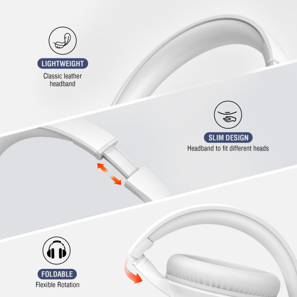 Over-ear Wireless Headphones SkyBuds Wave, white 541774
