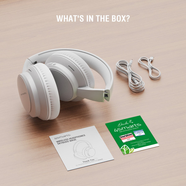 Over-ear Wireless Headphones SkyBuds Wave, white 541774