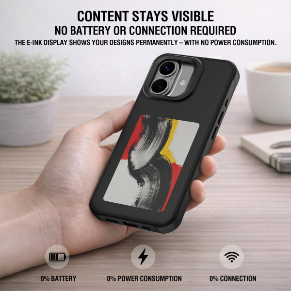 E-Ink Case with NFC Display for iPhone 17, Qi2 ready 541787