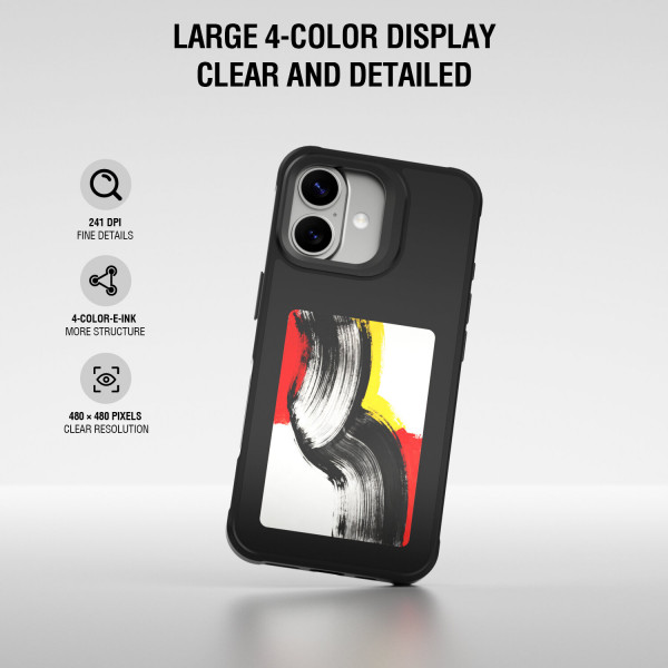 E-Ink Case with NFC Display for iPhone 17, Qi2 ready 541787