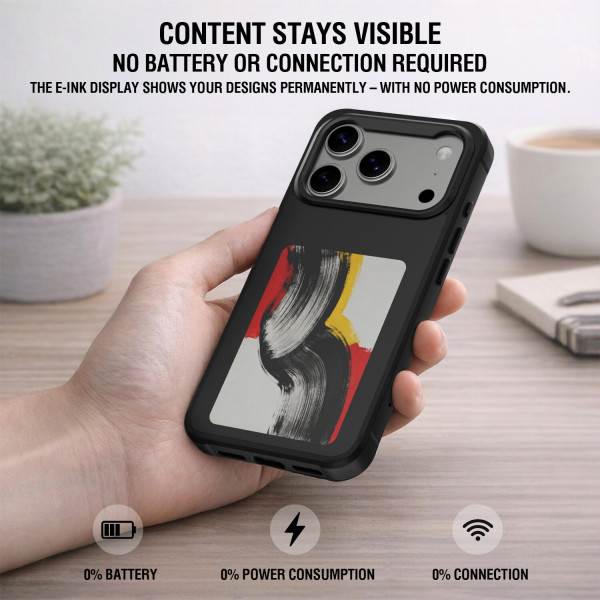 E-Ink Case with NFC Display for iPhone 17 Pro, Qi2 ready 541788