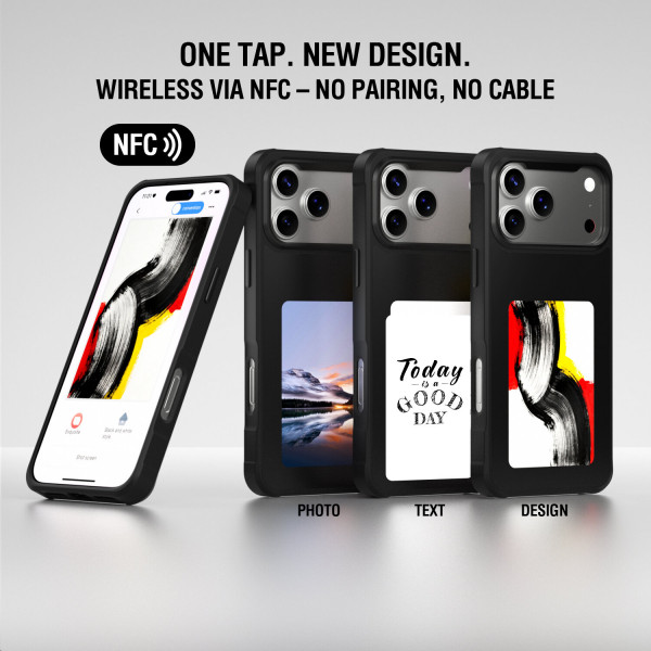 E-Ink Case with NFC Display for iPhone 17 Pro Max, Qi2 ready 541789