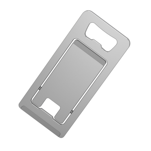 Foldable Smartphone Stand ErgoFold, silver 541811