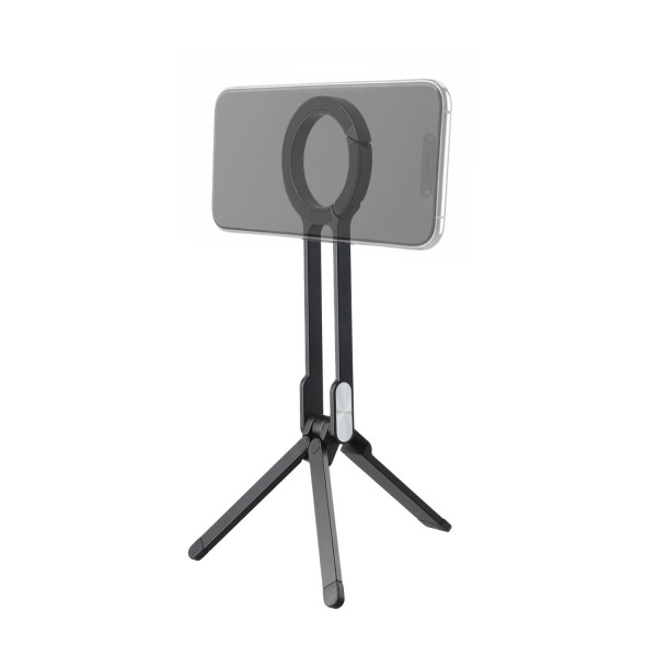 Whether used as a handle for mobile vlogs or as a compact tabletop tripod, the magnetic smartphone holder adapts flexibly to different usage scenarios. Hold it in your hand for spontaneous clips on the go or stand it upright for video calls, live streams 