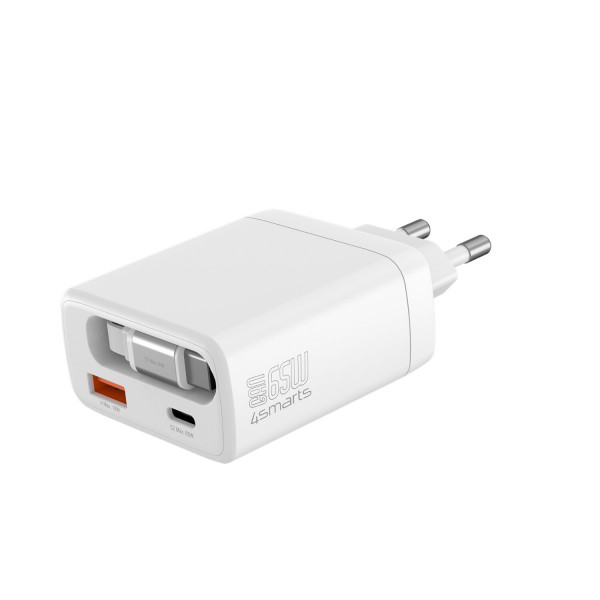 Laptop, smartphone, headphones – all dead at the same time and only one power outlet free? With this multiport USB-C charger, you can charge up to three devices simultaneously. No more switching plugs, no more cable clutter. You save time, reduce complexi