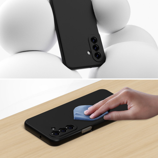 Silicone Case Cupertino for Samsung Galaxy A17 5G, black 541843