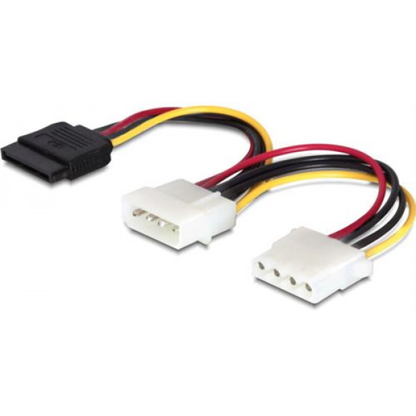 DeLOCK strömkabel för Serial ATA & ATA-133 HDD, 0,1m 60103