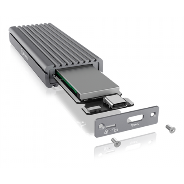 External Type-C™ aluminium enclosure for M.2 NVMe SSD 60509