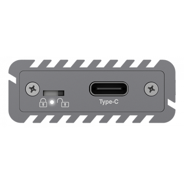External Type-C™ aluminium enclosure for M.2 NVMe SSD 60509