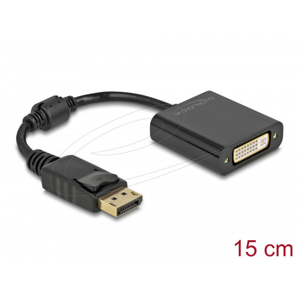 Adapter DisplayPort 1.1 male to DVI female Passive black 61008