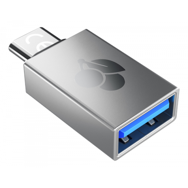 Cherry USB-A to USB-C Adapter, Silver 61710036