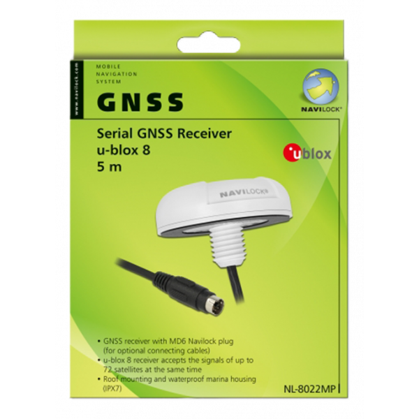 Navilock NL-8022MP MD6 Serial PPS Multi GNSS Receiver u-blox 8 5 m 62529