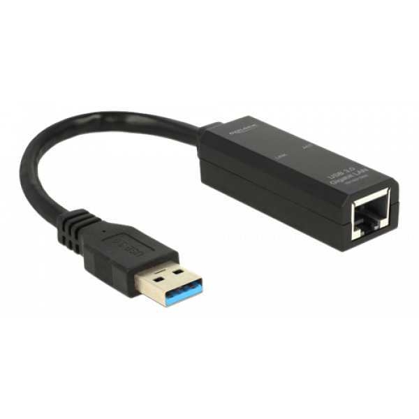 Delock Adapter USB 3.0 > Gigabit LAN 10/100/1000 Mb/s 62616