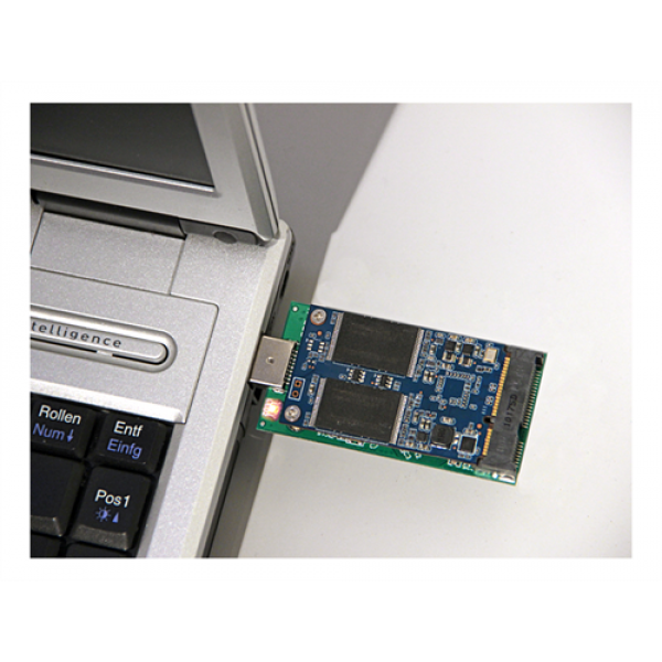 DeLOCK USB 3.0 till mSATA converter, 5Gb/s, 1xUSB typ A ha, 1xmSATA 62681