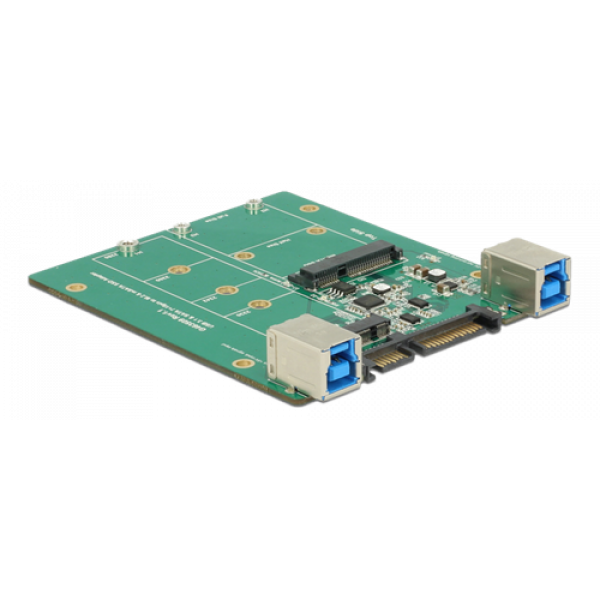 HDD-adapter SATA / USB 3.1 till 1 x M.2 SATA eller 1 x mSATA, USB 3.1 gen 2