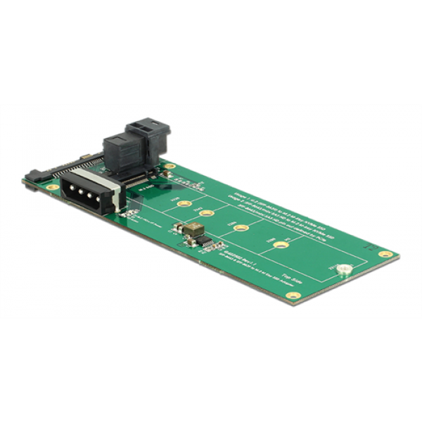 Delock Converter U.2 SFF-8639 / SFF-8643 NVMe > 1 x M.2 Key M