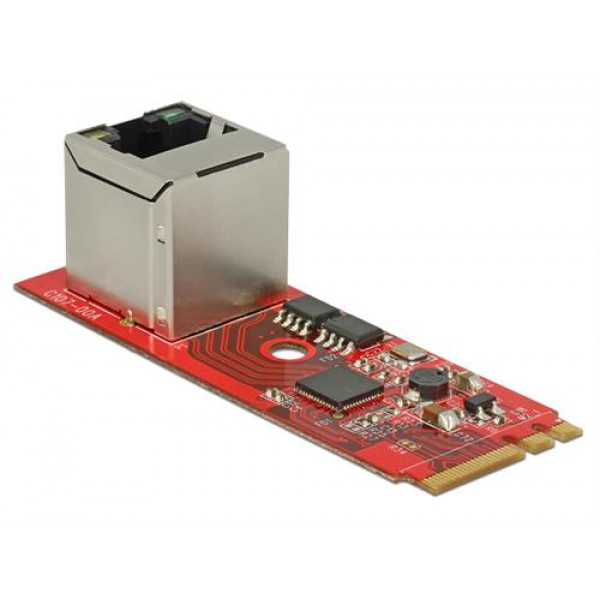 DeLock 62949 Omvandlare M.2 Key A+E hane till 1 x RJ45 Gigabit LAN
