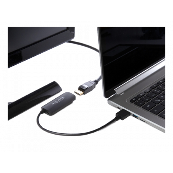 Delock Adapter HDMI-A male to DisplayPort female 4K 60 Hz 63206